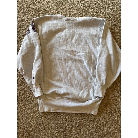 Vtg Minnesota Duluth Baseball Champion Reverse Weave Heather Gray XXL Crewneck - Picture 7 of 10